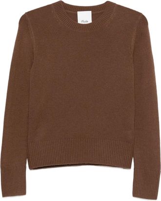 Allude Maglione girocollo in cashmere - Marrone