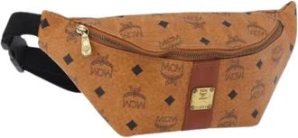 MCM Pre-owned Belt Bags, female, Brown, Size: ONE SIZE Pre-owned Body Bag