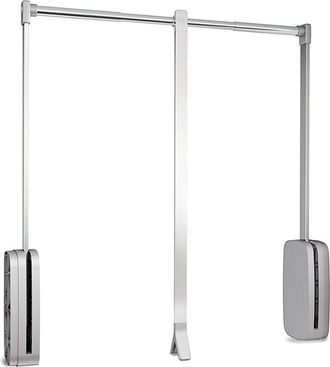 Emuca Emuca - Colgador Abatible Para Armario Sling, Ancho Regulable 450-600mm, Acero Y Pl&aacute;stico, Cromado