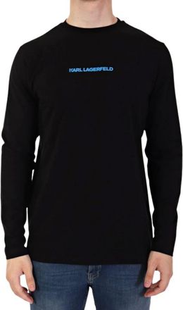 Karl Lagerfeld Heren, Tops, Zwart, Maat: M