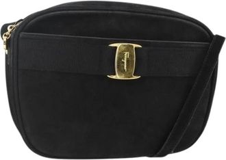 Ferragamo Pre-owned Cross Body Bags, female, Black, Size: ONE SIZE Pre-owned Shoulder Bag