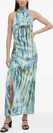 Gestuz WaleryGZ midi-jurk met halternek - Blauw