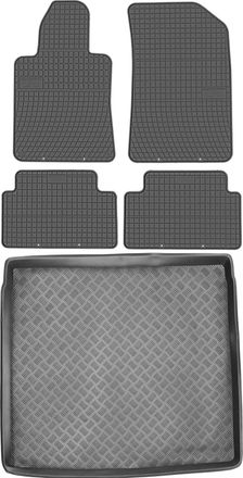 OEM Juego De Alfombrillas De Goma Para Peugeot 508 I Sw Kombi (2010-2017) + Alfombrilla Para El Maletero