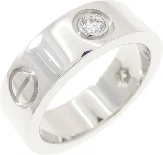 Cartier White Gold White Gold (18K) Band Ring (Pre-Owned)