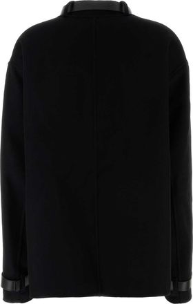 Jil Sander Womens Jacket Coat Black Cashmere