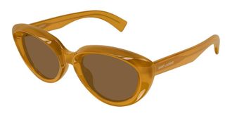 Saint Laurent SL 859/K Asian Fit 005 Womens Sunglasses Yellow Size 54 - Free RX Lenses - Free RX Lenses
