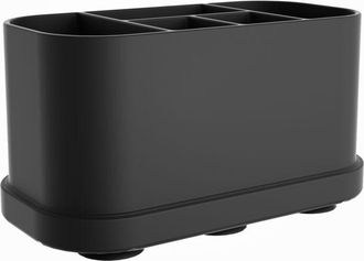 OEM Porte-brosse A Dents - Soporte De Silicona Con Ventosas - 5 Compartimentos Para Cepillos Electricos Y Pasta Dental - 18 X 9,6 X 8,3 Cm