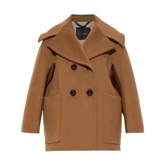 Max Mara Cashmere Knitwear, female, Brown, Size: 2XS Max Mara Coats Brown