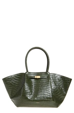 DeMellier New York Leather East/West Tote in Moss Green at Nordstrom