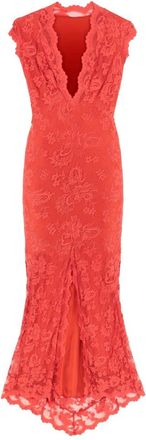 Balensi Mora Maxi-jurk met Kant - Dames - Avondkleed - Rood - S - Kleedjes