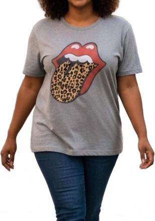 Lucky Brand Graphic Short Sleeve Tee In Gray