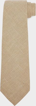 Ralph Lauren Purple Label Men & apos;s Textured Linen-Blend Tie