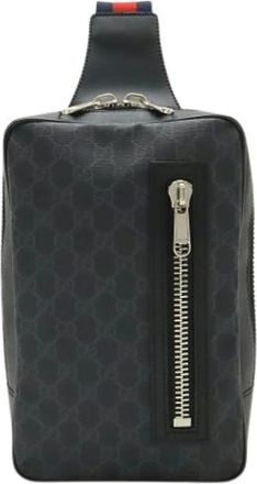 Gucci Pre-owned Canvas Shoulder Sling Bag - - Pre-owned - Donna - Nero - ONE SIZE