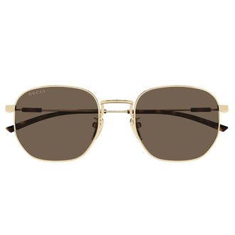 Gucci Sunglasses, unisex, Yellow, Size: 52 MM Pantos Sunglasses