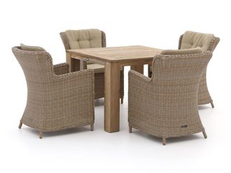 Intenso Furniture Intenso Milano/ROUGH-X 100cm dining tuinset 5-delig