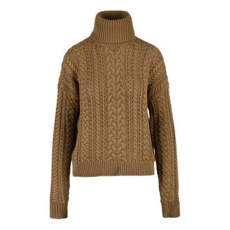 Ralph Lauren Maglione - Dames - Coltruien - Bruin - M - Katoen - Truien & Vesten