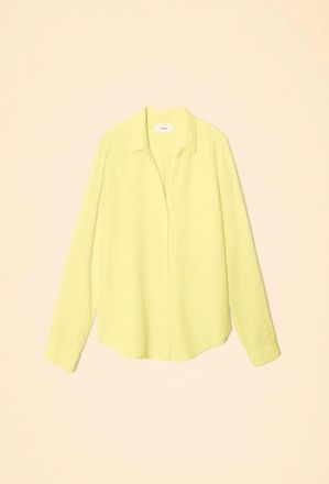 Xirena Womens Scout Shirt In Pale Yellow