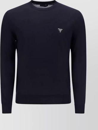 Prada minimalistic logo wool sweater