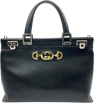 Gucci Pre-owned Vintage Handtas - Dames - Vintage Handtas - Zwart - ONE Size - Leer - Vintage
