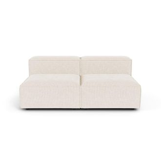 Sia Home Sof&aacute; modular 3 plazas terciopelo chenilla crema