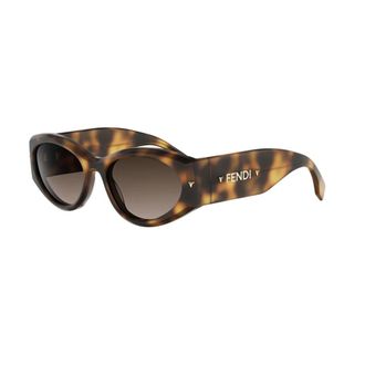 Fendi Screen Zonnebril - Dames - Accessoires - Bruin - Maat: 57 MM
