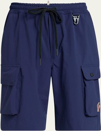 Moncler Mens Poplin Cargo Shorts