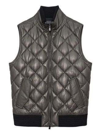 Ermenegildo Zegna quilted high-neck gilet - Grey