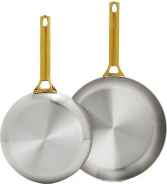 GreenPan Greenpan Reserve Stainless Steel 10In & 12In Fry Pan Set