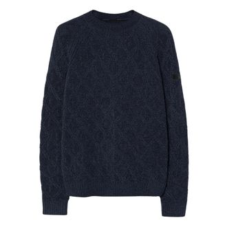 Roberto Ricci Design Maglia girocollo in velluto a rombi - - Knitwear - Uomo - Blu - XL