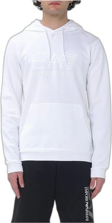 Emporio Armani Core Identity Hoodie - Heren - Sweatshirts & Hoodies - Wit - Maat: S Katoen