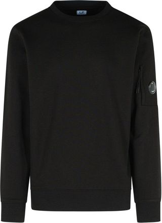 C.P. Company Raised Black Cotton Sweatshirt