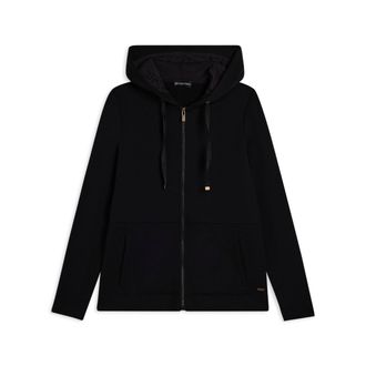 Freddy Felpa donna con cappuccio e inserti micro-trecce