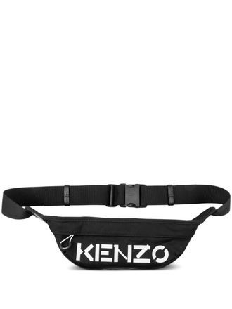 Kenzo Sport Logo-print belt bag - Black