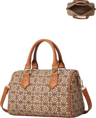 Generic Cork Shoulder Bag for Women Bohemian Style Vintage Crossbody Handbag Hobo Satchel Purse, C-4