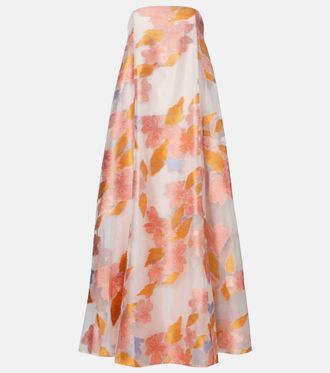 Staud Allyson floral organza gown