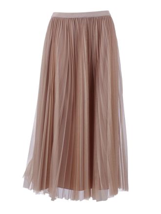 Fabiana Filippi Acero Wide Pleated Tulle Skirt