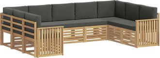 vidaXL Juegos De Sof&aacute;s Madera De Acacia S&oacute;lida Vidaxl