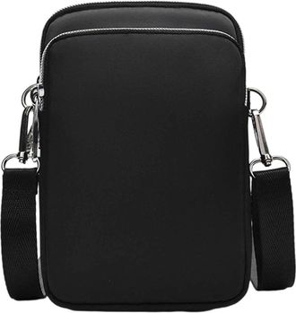 Generic Womens Cross-Body Bags Cross Body Bag Women for Work, Office Knitting Crossbody Bag with Zip Closure, PU with Pockets Purse