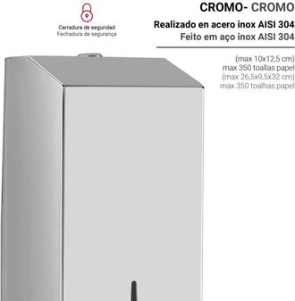 Gedy Gedy - 24381300000 Dispensador Toallas Papel Cromo - Ref: 24381300000