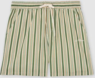 Les Deux Les Green Stripe Swim Shorts, XL