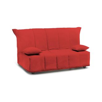 Dmora Sofa Cama Dabald, Sof&aacute; De 2 Plazas, 100% Made In Italy, Sof&aacute; De Sal&oacute;n Con Apertura Trolley, En Tela Acolchada, Con Almohadas Incluidas, Cm 125x90h85, 
