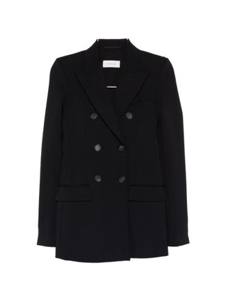 Sportmax Black Notched Lapel Blazer