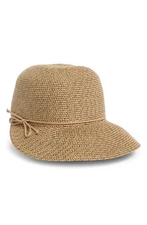 Nine West Straw Framer Hat in Brown Multi at Nordstrom Rack