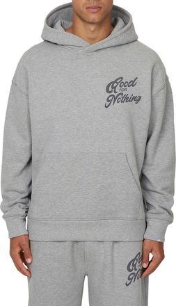 Good For Nothing Funk Relaxed Hoodie in Grey Marl at Nordstrom, Size Medium Uk