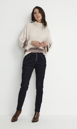 Cream Jeans Curved fit black