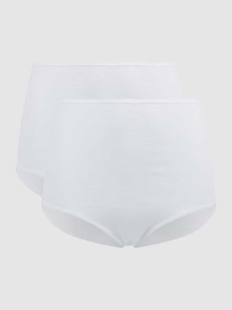 Schiesser Slip mit Stretch-Anteil im 2er-Pack Modell Maxi in Weiss, Gr&ouml;&szlig;e 44