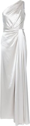 Dolce & Gabbana off-shoulder silk gown - women - Silk/Silk - 48 - Grey
