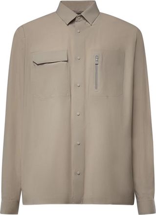 Herno Maestro Shirt Jacket - Heren - Casual Overhemden - Beige - L - Overhemden