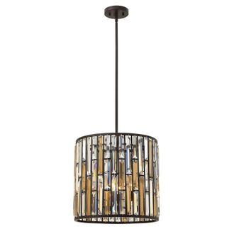Loops 3 Bulb Ceiling Pendant Light Fitting Vintage Bronze LED E14 60W Bulb
