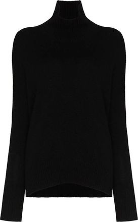 Lisa Yang Heidi Turtleneck - Dames - Coltruien - Zwart - XS - Kasjmier - Truien & Vesten